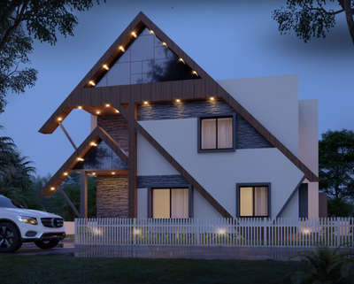 Lighting, Exterior Designs by Architect DEEPU S KIRAN, Ernakulam | Kolo