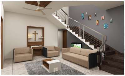 Living, Furniture, Staircase, Table Designs by Architect Arrant Architects, Thrissur | Kolo