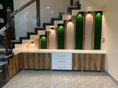 Lighting, Storage, Staircase, Wall, Flooring Designs by Interior Designer സുരേന്ദ്രൻ സുരേന്ദ്രൻ, Palakkad | Kolo