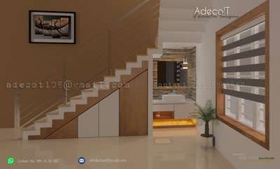 Storage, Lighting, Staircase, Home Decor Designs by Interior Designer Akhil Achari, Thrissur | Kolo