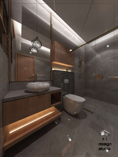 Bathroom, Lighting Designs by Interior Designer Id Yogi Jangid, Jaipur | Kolo