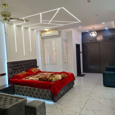 Ceiling, Furniture, Storage, Bedroom, Wall Designs by Contractor SK future सुहाना इंटरप्राइजेज, Ujjain | Kolo