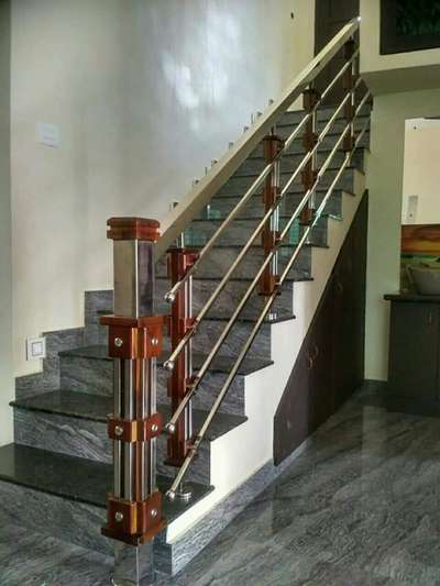 Staircase Designs by Fabrication & Welding Arun Babu, Kollam | Kolo