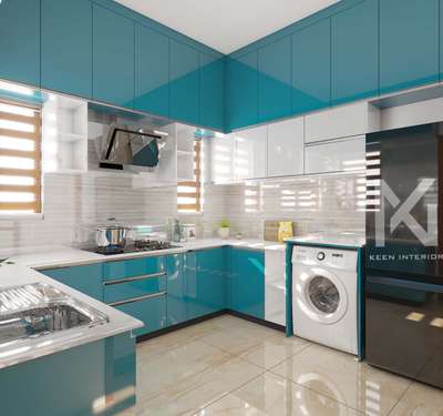 Kitchen, Storage Designs by 3D & CAD Abhijith  S, Kottayam | Kolo