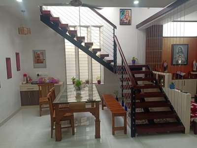 Staircase, Dining, Home Decor Designs by Contractor POLY K Paul, Ernakulam | Kolo