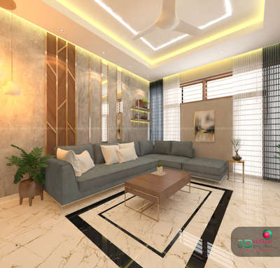 Furniture, Ceiling, Lighting, Table, Living Designs by 3D & CAD sahil muhammed, Thrissur | Kolo