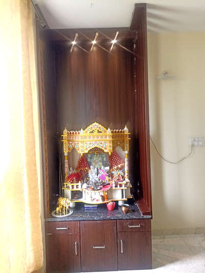 Prayer Room, Storage Designs by Carpenter Manish Vishwakarma, Indore | Kolo