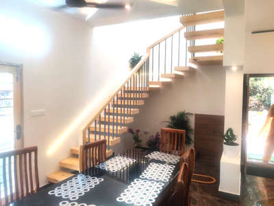 Furniture, Dining, Table, Staircase Designs by Civil Engineer Parna  Homes, Alappuzha | Kolo
