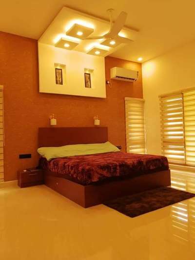 Ceiling, Bedroom, Furniture, Lighting, Storage Designs by Carpenter Manu Mansoor, Kottayam | Kolo