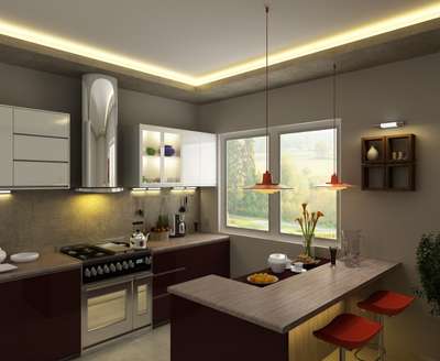 Lighting, Kitchen, Storage Designs by 3D & CAD Amir Khan, Gurugram | Kolo