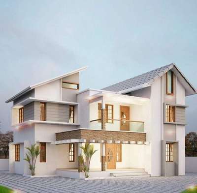 Exterior Designs by Civil Engineer Sky Builders Kattappana, Idukki | Kolo