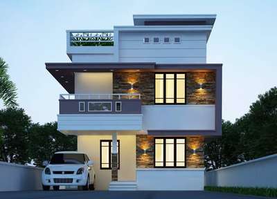 Exterior, Lighting Designs by Architect Anakha Saju, Kollam | Kolo