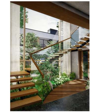 Staircase Designs by Civil Engineer Axia Atelier, Ernakulam | Kolo