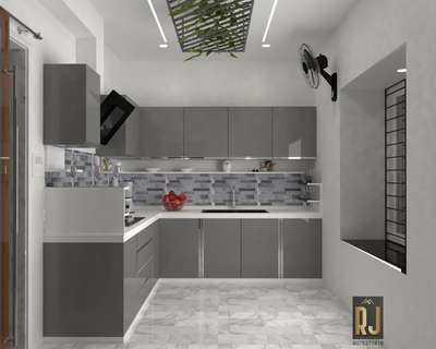 Kitchen, Storage Designs by Civil Engineer Rj Home Designs, Kottayam | Kolo