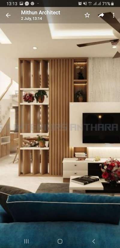 Living, Lighting, Furniture, Table, Storage Designs by Interior Designer Biju devi, Kollam | Kolo
