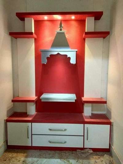 Prayer Room, Storage Designs by Contractor Ali Azam, Noida | Kolo