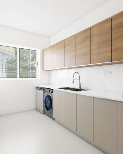 Kitchen, Storage, Window Designs by Interior Designer Ansal Ebrahim, Idukki | Kolo
