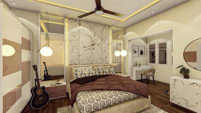 Furniture, Bedroom, Lighting, Storage Designs by Interior Designer Nihal Akthar, Kannur | Kolo