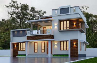 Exterior Designs by Civil Engineer Nidhin cv, Thrissur | Kolo