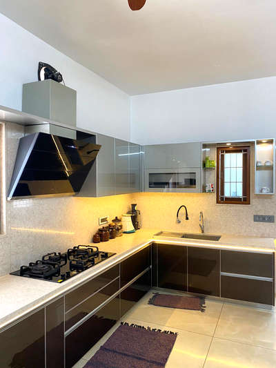 Kitchen, Lighting, Storage Designs by Building Supplies syam  kumar, Thrissur | Kolo