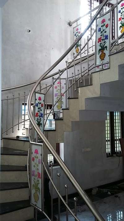 Staircase Designs by Fabrication & Welding Alex Galaxy Engineering  Alex Galaxy Engineering , Thiruvananthapuram | Kolo