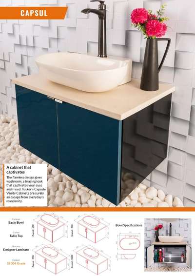Bathroom Designs by Interior Designer GREEN KITCHENS, Kollam | Kolo