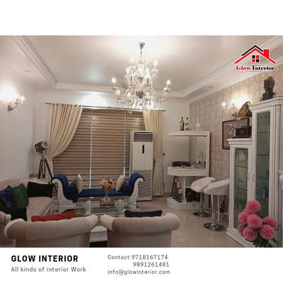 Furniture, Lighting, Living, Storage Designs by Contractor Glow interior, Delhi | Kolo