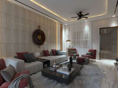 Lighting, Living, Furniture, Table, Wall Designs by Architect JKS ARCHITECTS, Jaipur | Kolo