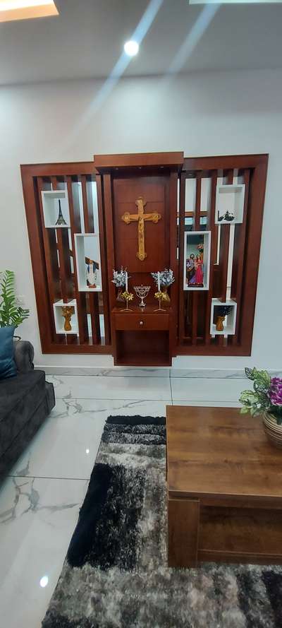 Prayer Room, Storage Designs by Contractor saji pasha, Kottayam | Kolo