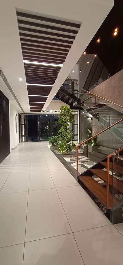 Lighting, Ceiling, Flooring, Staircase Designs by Contractor JAFAR  DOMO CONCEPT, Malappuram | Kolo