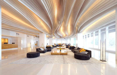 Furniture, Ceiling, Lighting, Living Designs by Service Provider Dizajnox Design Dreams, Indore | Kolo