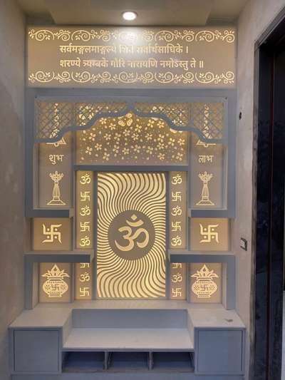 Prayer Room, Storage Designs by Contractor ikram saifi, Delhi | Kolo