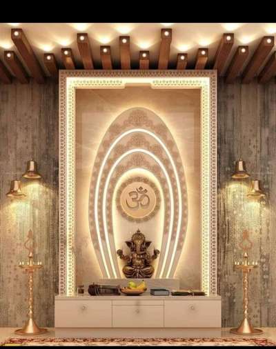 Lighting, Prayer Room, Storage Designs by Contractor iqbal  Ahmad , Jaipur | Kolo