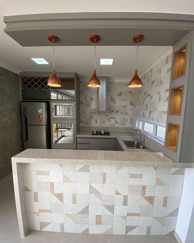 Lighting, Kitchen, Storage Designs by Contractor Yogendar Singh, Delhi | Kolo