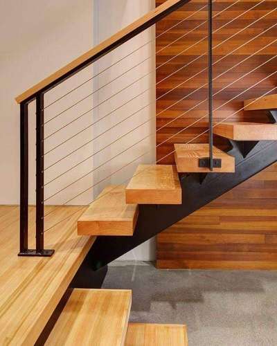 Staircase Designs by Contractor steel edge, Kasaragod | Kolo