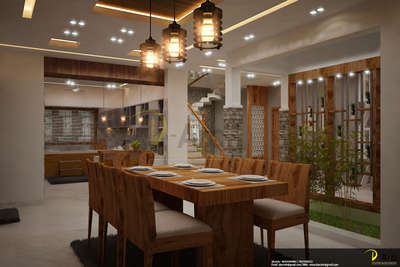 Dining, Kitchen, Home Decor, Lighting Designs by Interior Designer Muhammed Afsal, Kannur | Kolo