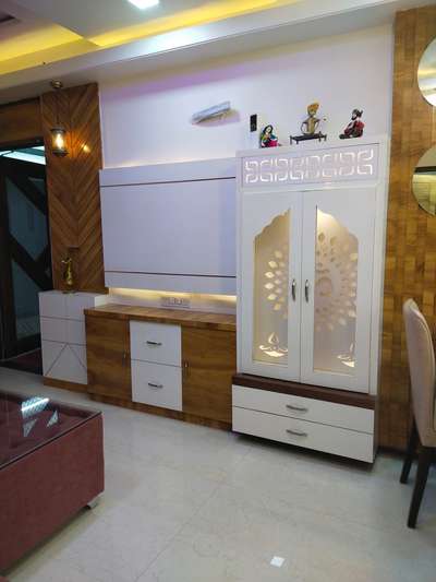 Prayer Room, Storage Designs by Carpenter Rakesh Choudhary, Jaipur | Kolo
