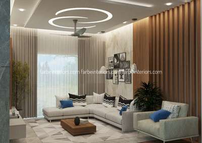 Ceiling, Furniture, Lighting, Living, Table Designs by Interior Designer farbe  Interiors , Thrissur | Kolo
