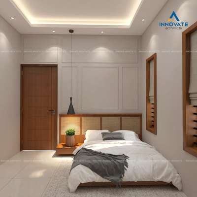Furniture, Bedroom, Ceiling, Door, Lighting, Storage Designs by Architect 𝓑ꪖ𝘴ꫝꫀꫀ𝘳 𝓲ꪀꪀꪮꪜꪖ𝓽ꫀ, Thrissur | Kolo