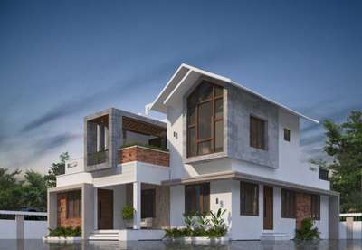 Exterior Designs by Civil Engineer Muhammed Rouf tk rouf, Pathanamthitta | Kolo