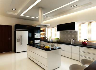 Ceiling, Kitchen, Storage Designs by Civil Engineer MAYOBHA Builders  Interiors Exteriors , Wayanad | Kolo