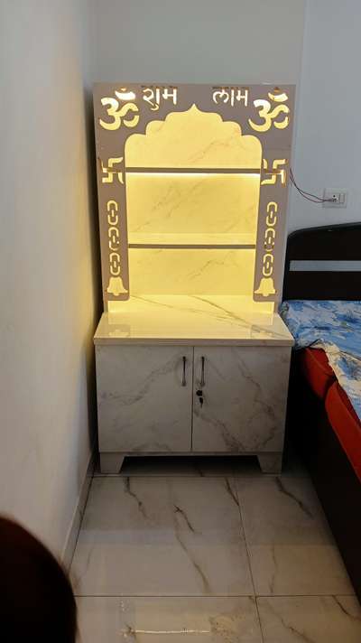 Furniture, Prayer Room, Bedroom, Storage, Lighting Designs by Carpenter Rinku Karpantar, Noida | Kolo