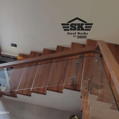 Staircase Designs by Fabrication & Welding SK  steel fabrication works, Kollam | Kolo