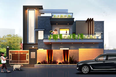 Exterior, Lighting Designs by 3D & CAD Ar Ravi Kumar, Gurugram | Kolo
