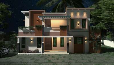 Exterior, Lighting Designs by Civil Engineer Ajith Aji, Kottayam | Kolo