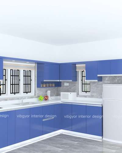 Kitchen, Storage Designs by Contractor vibgyor   construction   interiors, Kannur | Kolo