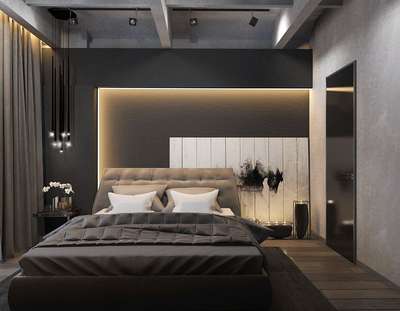 Bedroom, Furniture, Storage, Lighting, Wall Designs by Contractor Shakil Saifi, Gautam Buddh Nagar | Kolo