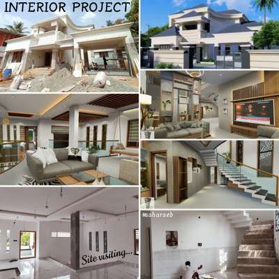 Exterior, Staircase, Living, Storage Designs by Civil Engineer SAHARA  Engineers and Builders , Malappuram | Kolo