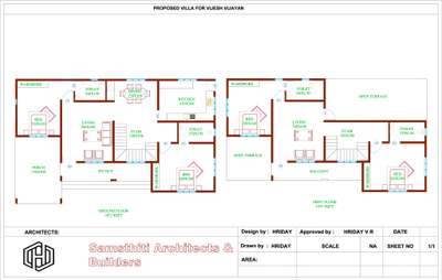 Plans Designs by Civil Engineer hriday v r, Thiruvananthapuram | Kolo