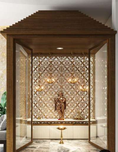 Prayer Room, Storage Designs by Architect Arpit  Kumawat , Ajmer | Kolo